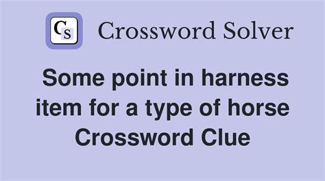 harness racing horse crossword clue